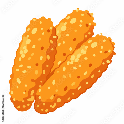 crispy sesame crusted chicken fingers 