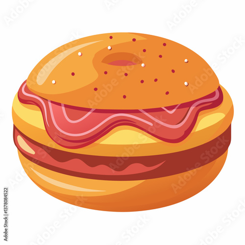 maple bacon glazed donut burger