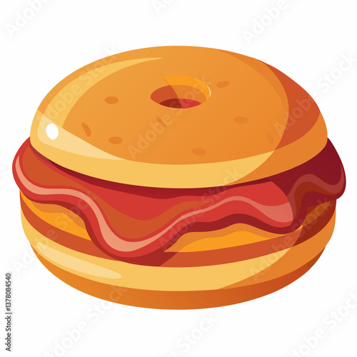maple bacon glazed donut burger