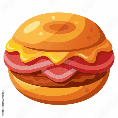 maple bacon glazed donut burger