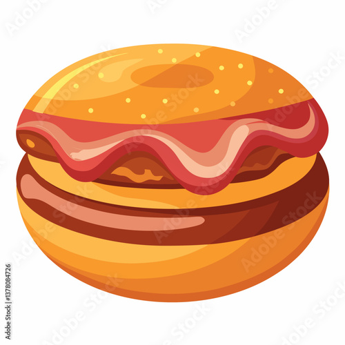 maple bacon glazed donut burger