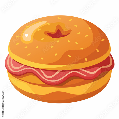 maple bacon glazed donut burger