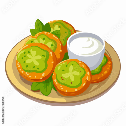 crispy fried green tomatoes with buttermilk dip