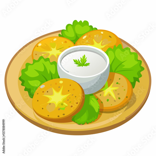 crispy fried green tomatoes with buttermilk dip
