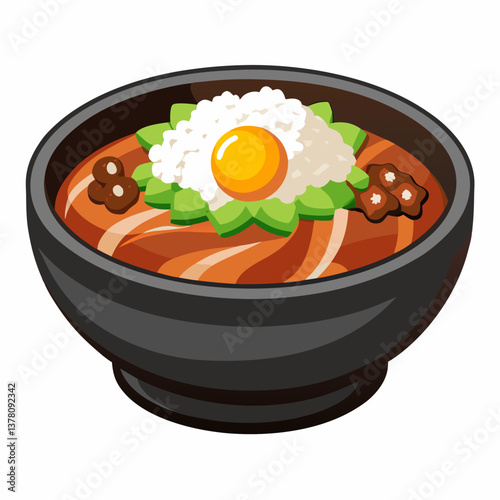 sizzling korean bulgogi beef rice bowl  
