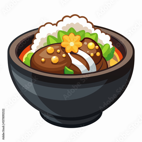 sizzling korean bulgogi beef rice bowl  