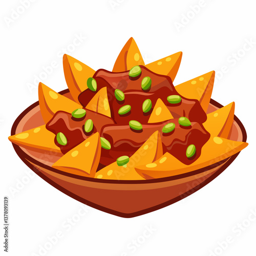 bbq jackfruit loaded nachos 