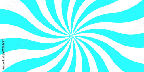 Abstract vector geometric background with irregularly shaped lines. Sunburst background vector illustration pattern beam rays. Spiral radial striped backdrop design. Rays. Radial. Summer Banner.