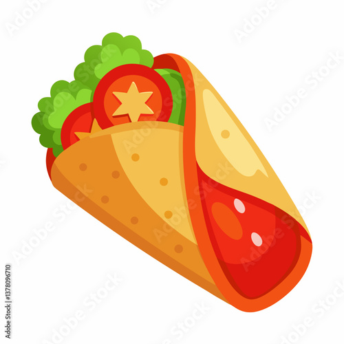 roasted red pepper hummus wrap