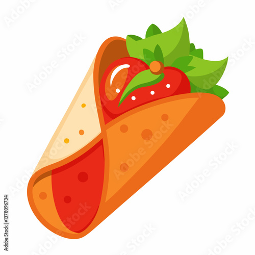 roasted red pepper hummus wrap