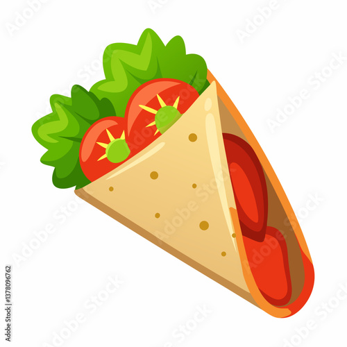 roasted red pepper hummus wrap