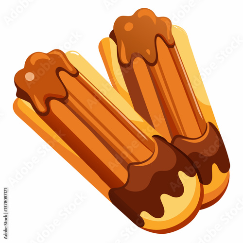 gooey chocolate filled churros 