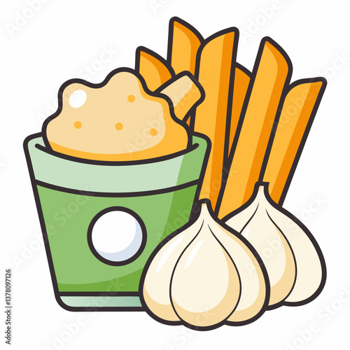 truffle and parmesan fries with garlic