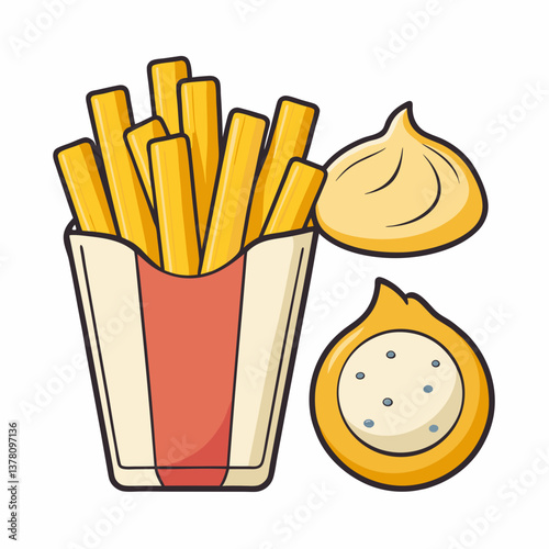 truffle and parmesan fries with garlic