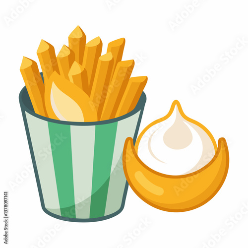 truffle and parmesan fries with garlic