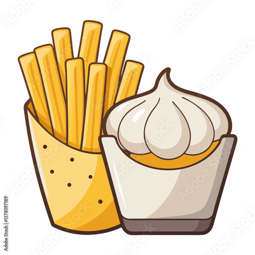 truffle and parmesan fries with garlic