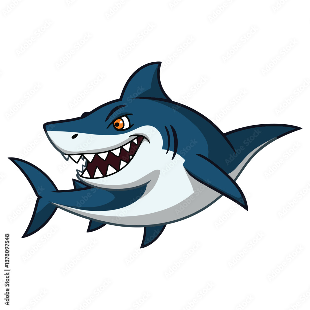 an image of a cartoon shark with a big smile on its face, there is a cartoon shark with a big mouth and sharp teeth an image of a cartoon shark with a big smile on its face, there is a cartoon shark with a big mouth and sharp teeth