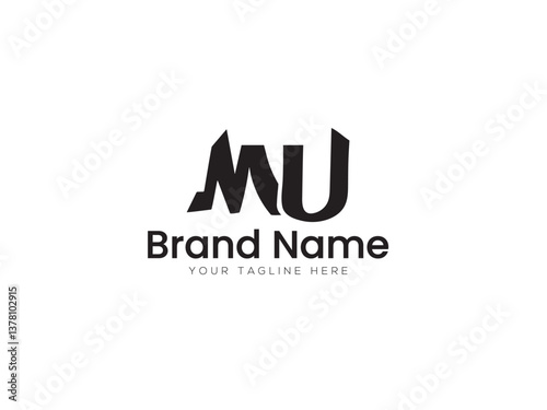 MU Letter Logo design Vector Art, Icons, and Graphics	