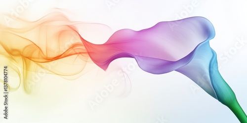 Dynamic flow of colorful smoke in abstract design digital art environment vibrant aesthetic concept highlighting creativity