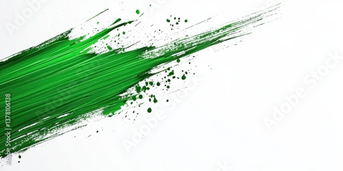 Dynamic green paint splash art creative studio visual art abstract environment close-up view art concept for modern design