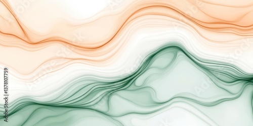 Abstract waves of colorful flowing patterns digital art creation soft tones modern aesthetic artistic exploration