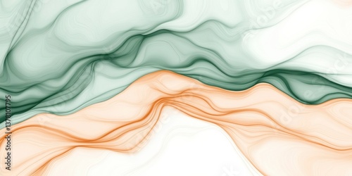 Fluid abstract art digital canvas colorful flowing patterns creative environment aesthetic viewpoint visual serenity for modern spaces