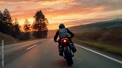 Wallpaper Mural motorcyclist journey Torontodigital.ca