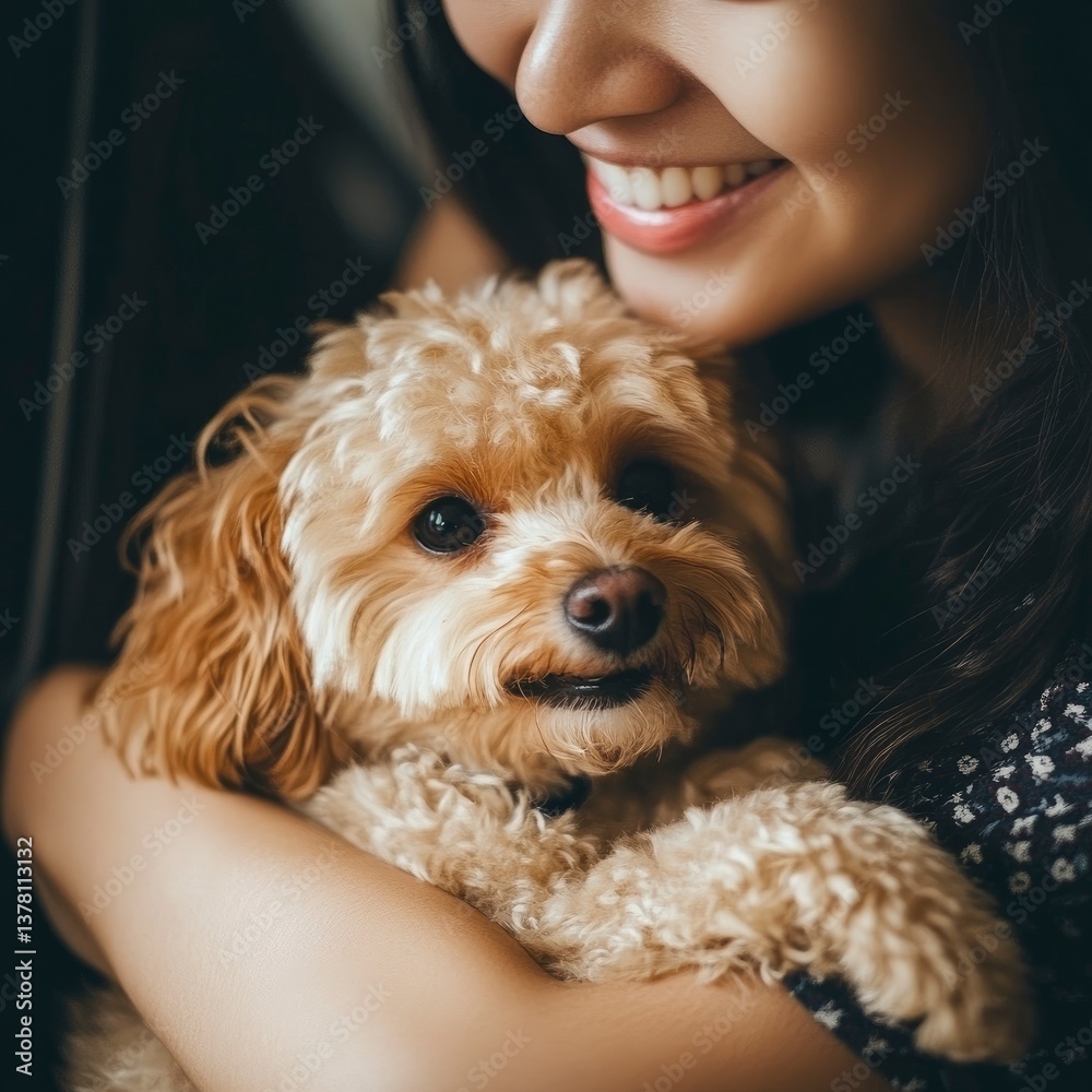 Pet day celebration with a smiling dog indoor lifestyle warm ambiance Pet day celebration with a smiling dog indoor lifestyle warm ambiance