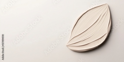 Elegant leaf design minimalist studio 3d render contemporary environment close-up view nature-inspired aesthetic for modern spaces