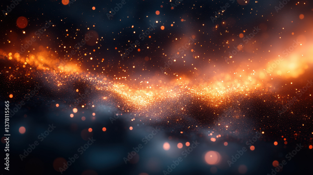 mesmerizing cosmic scene featuring swirling galaxy of glowing particles and vibrant highlights against dark background, evoking sense of wonder and beauty mesmerizing cosmic scene featuring swirling galaxy of glowing particles and vibrant highlights against dark background, evoking sense of wonder and beauty