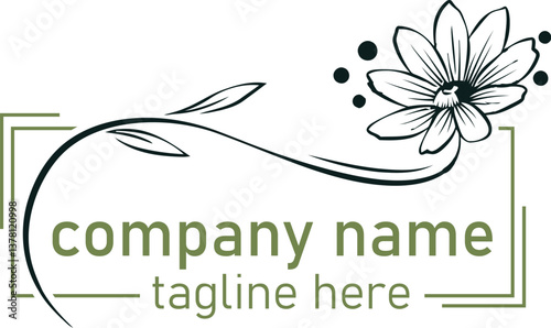 logo, vector, design, flower, leaf, nature, illustration, icon, eco, art, tree