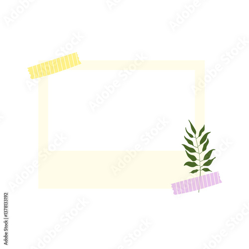 Floral Polaroid Photo Frame