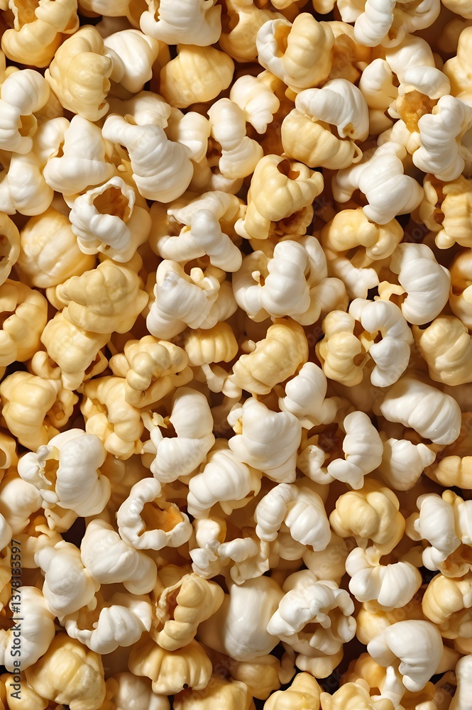 Tasty Popcorn Close-Up – Irresistible & Crunchy | Perfectly Popped Popcorn – Top View Delight Tasty Popcorn Close-Up – Irresistible & Crunchy | Perfectly Popped Popcorn – Top View Delight