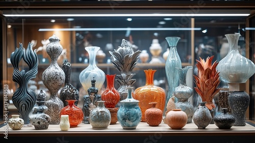 Showcase of Resource - Recycling Handicrafts: Diverse Forms and Colors in the Cabinet photo