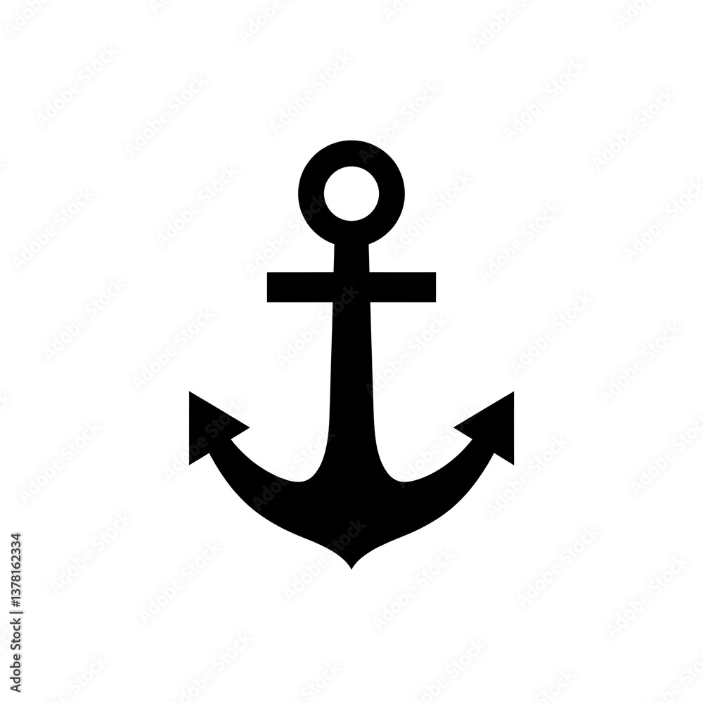 anchor on white background