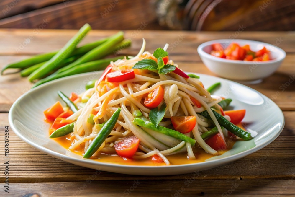 Delicious food dish on a table Delicious food dish on a table