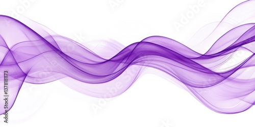 Dynamic purple waves abstract art digital design vibrant background high contrast visual conceptualization for creative projects