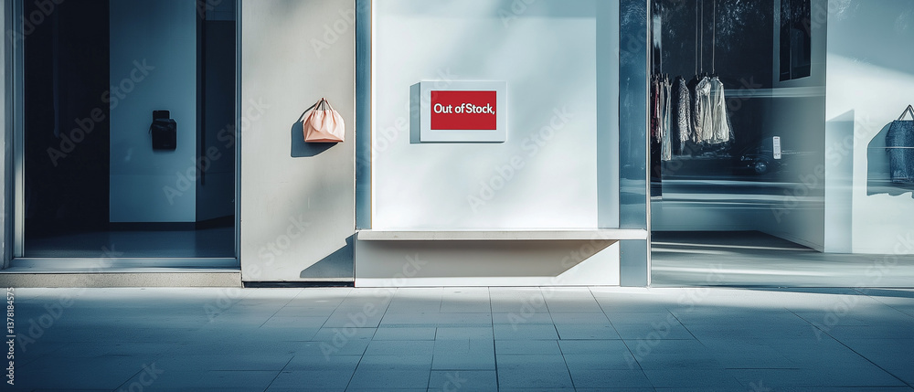 AI generator image of storefront display featuring a sign with the text AI generator image of storefront display featuring a sign with the text