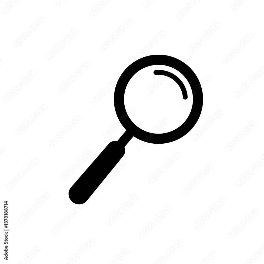 Magnifying glass icon vector Magnifying glass icon vector