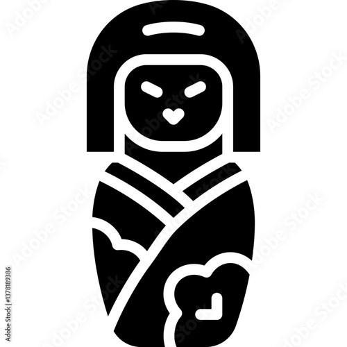 kokeshi solid icon