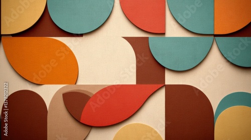Creative abstract design modern art gallery digital artwork colorful shapes aesthetic environment visual concept for contemporary art enthusiasts