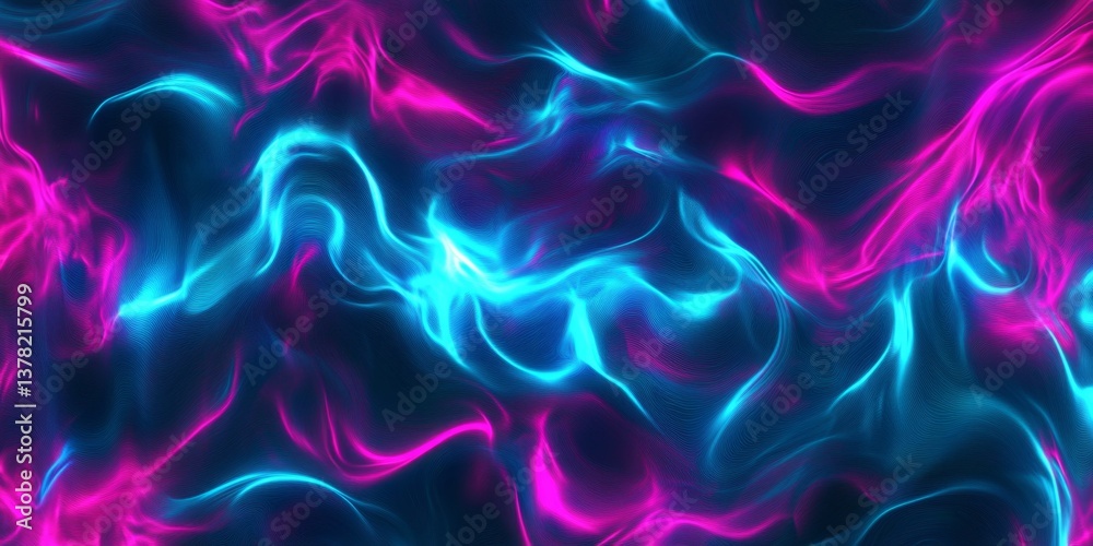 Abstract Neon Fluid Art Background