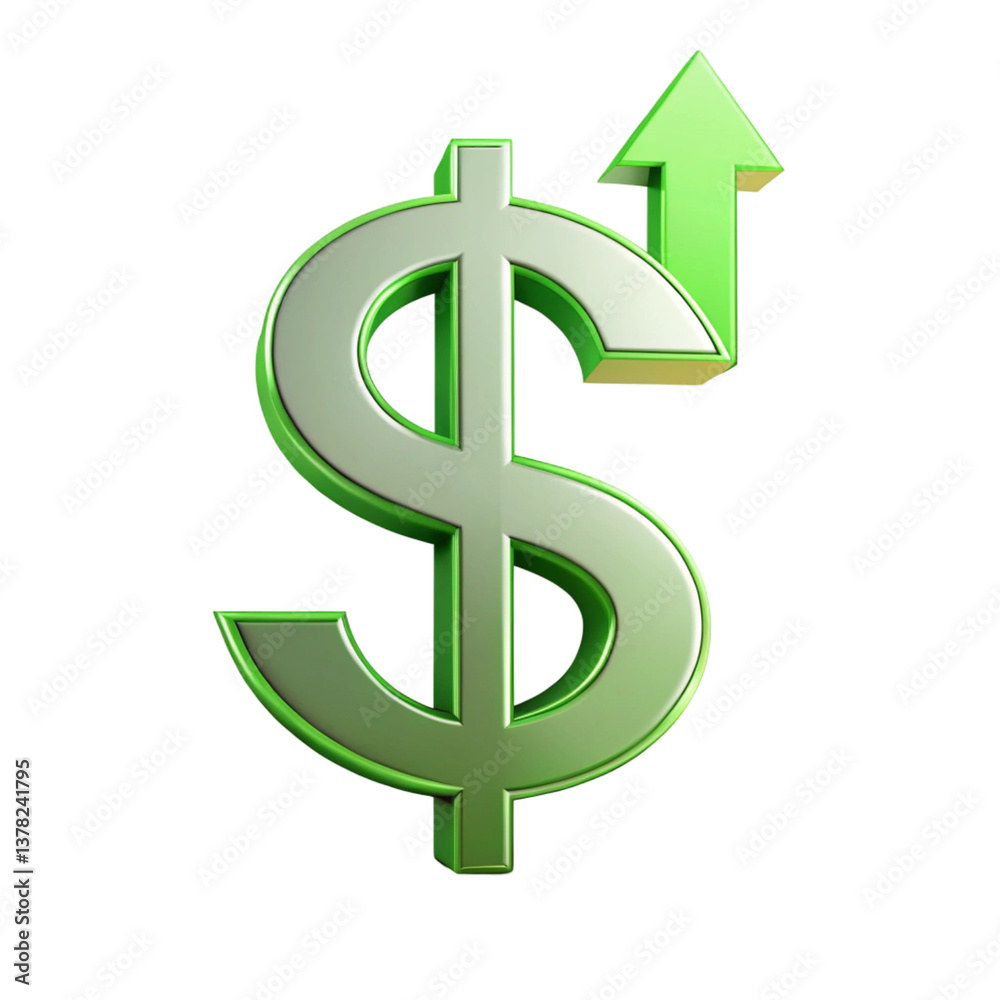 Market growth dollar arrow up icon isolated on transparent background
Market growth dollar arrow up icon isolated on transparent background