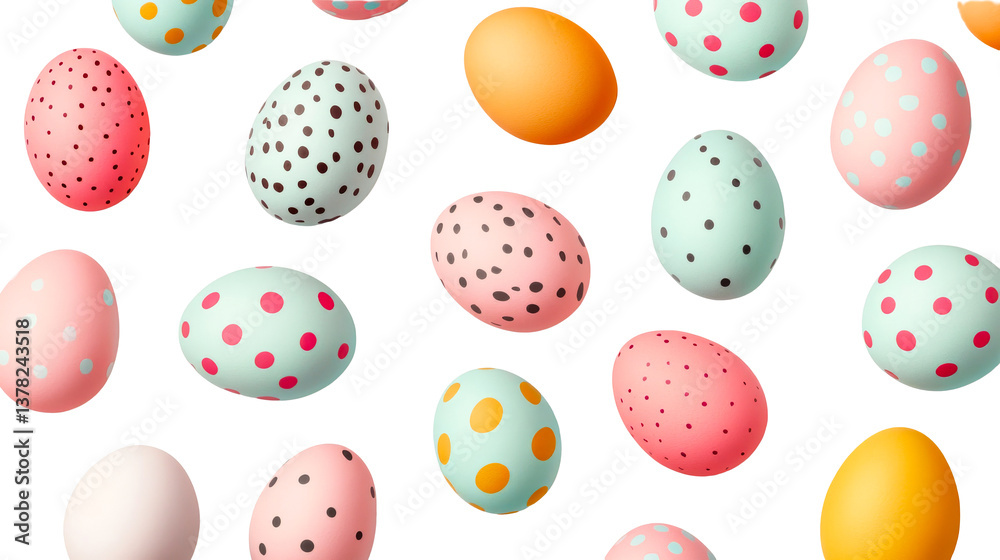 Easter eggs collection, colorful painted eggs, black background, cut out transparent Easter eggs collection, colorful painted eggs, black background, cut out transparent