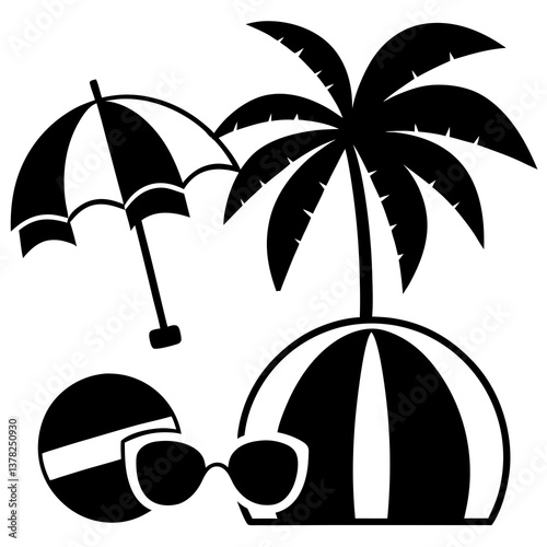 Summer Bundle Svg Summer Elements Svg Summer Vibes Svg
