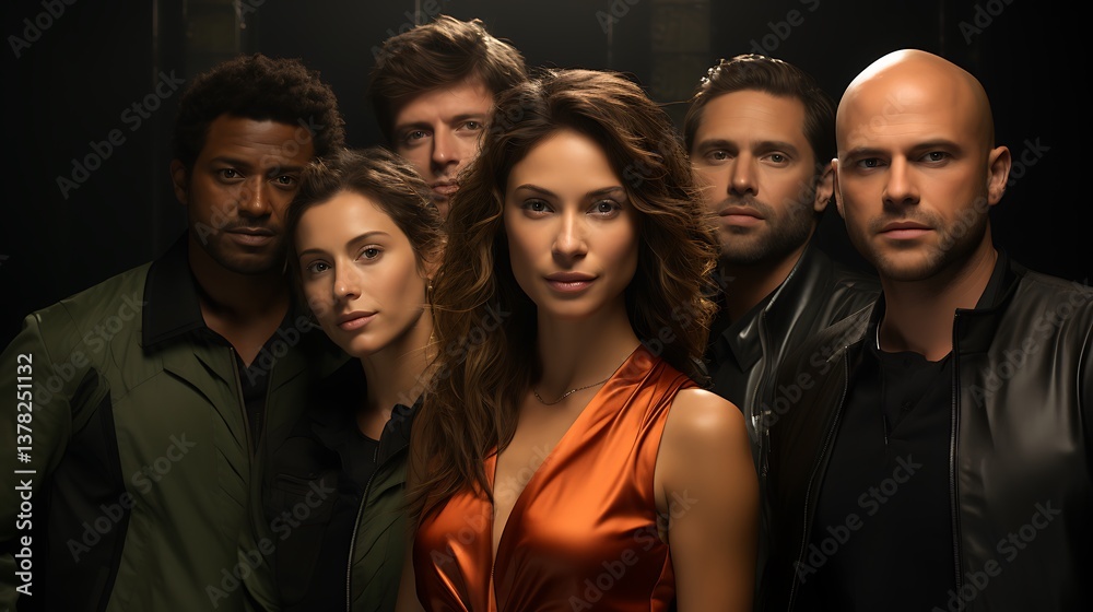 The Cast of the Thrilling New Series, Unveiled in a Captivating Studio Portrait The Cast of the Thrilling New Series, Unveiled in a Captivating Studio Portrait