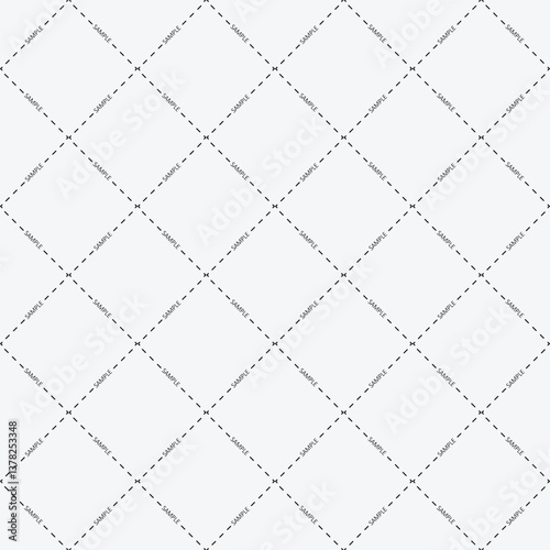 Sample watermark seamless pattern. Vector illustration.