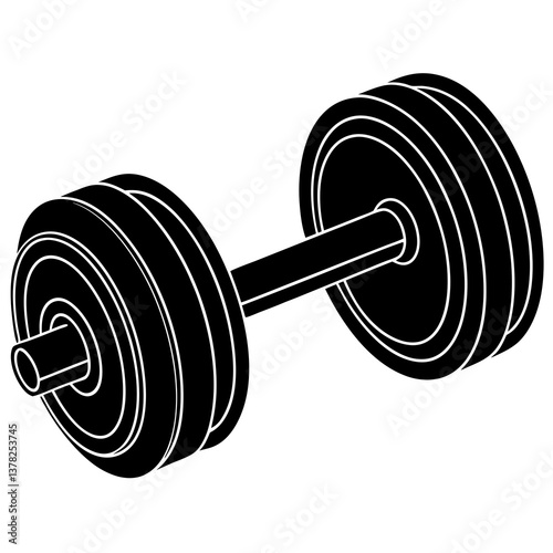 vector gym fitness elements set