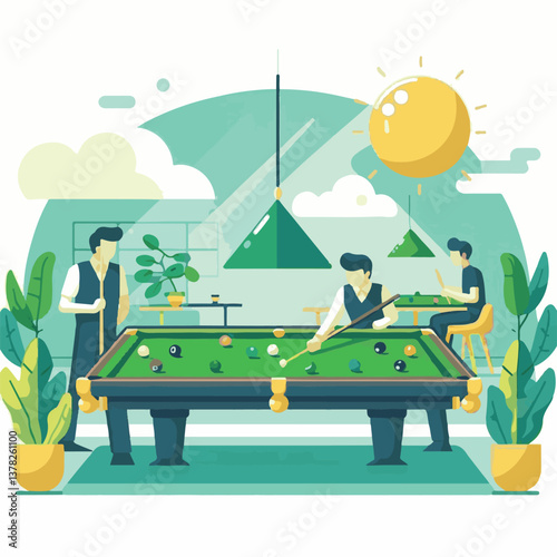 game, snooker, billiard, sport, pool, play, competition, table, leisure, ball, background, hobby, recreation, activity, entertainment, gambling, club, design, green, equipment, cue, gamble, illustrati