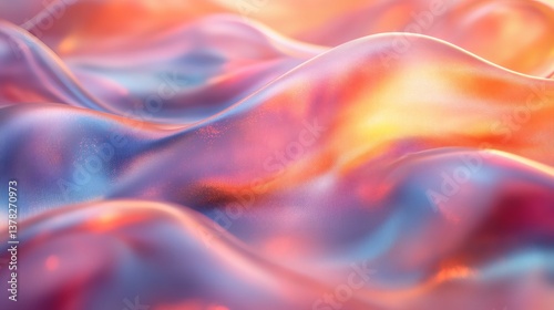 Wallpaper Mural High-detail iridescent ribbons sway effortlessly, displaying premium texture rendering with soft color transitions  Torontodigital.ca